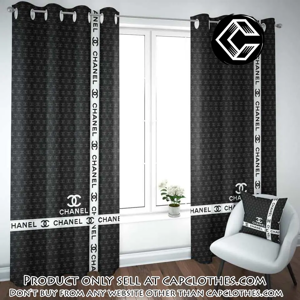 Chanel fashion premium window curtains hot  set wc105 cc5835659